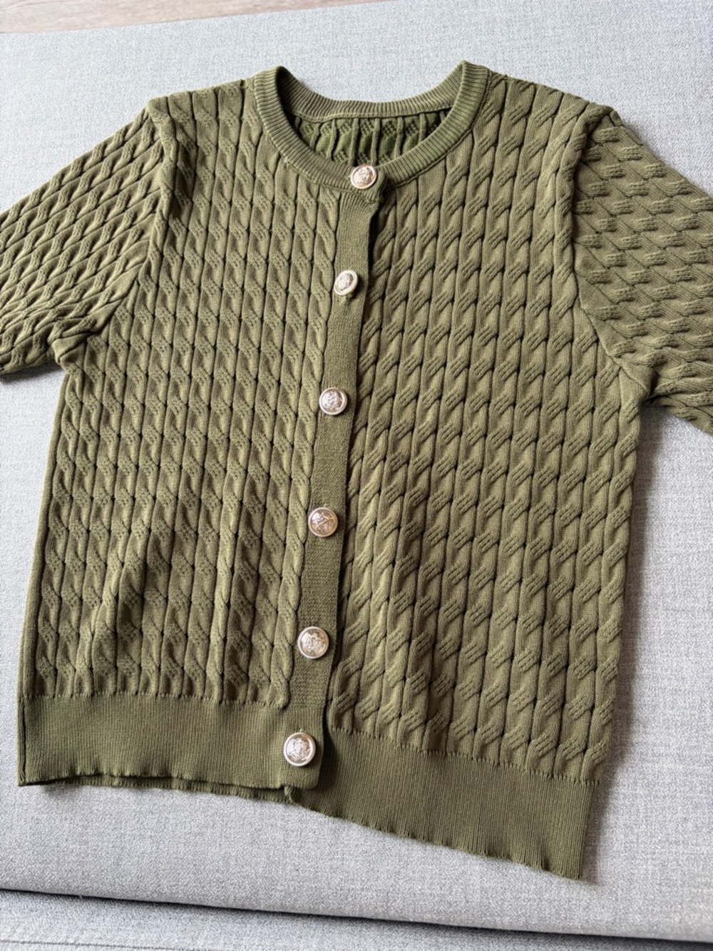 Green button up t shirt